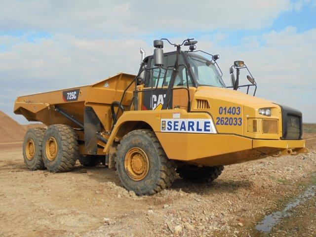 CAT 725C Articulated Trucks for Les Searle Plant Hire