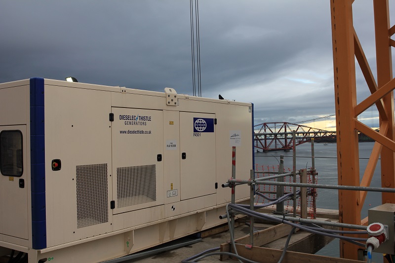 Dieselec Thistle Generators Supplies Forth Crossing Bridge