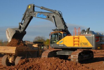 Collins Earthworks Lands the First Volvo EC750E in Great Britain