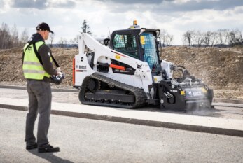 Innovation is Electric on the Bobcat Stand at Plantworx