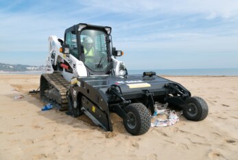 Bobcat Sand Cleaner Combats Plastic Peril on Beaches