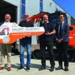 Hitachi celebrates delivery of 300,000th Hitachi excavator with customer in Norway