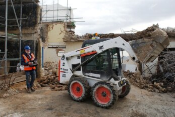 UK’s first Bobcat remote control loader in demolition