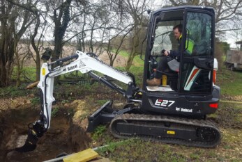 Building green homes faster with new Bobcat excavator