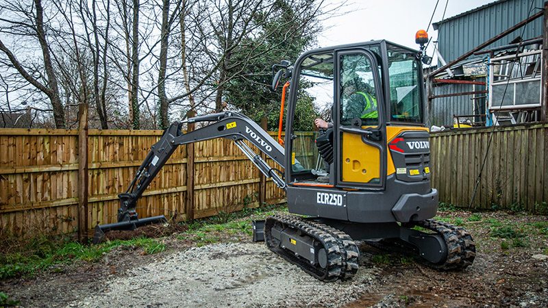 F D Builders adds compact excavator to its fleet