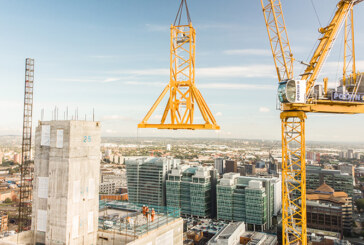 Two Potain MR 295 tower cranes are helping to build Birmingham’s tallest office building