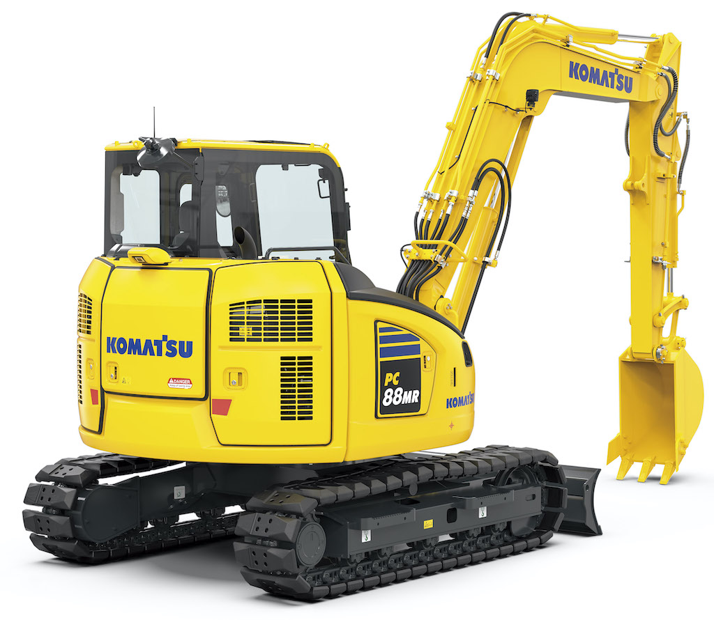 Komatsu announce the new PC88MR-11 Midi Excavator - Construction Plant News