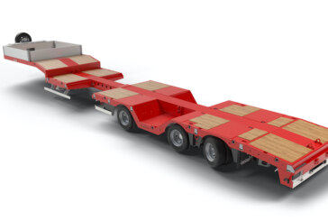 Nooteboom introduces new extendible lightweight semi low loader with wheel wells