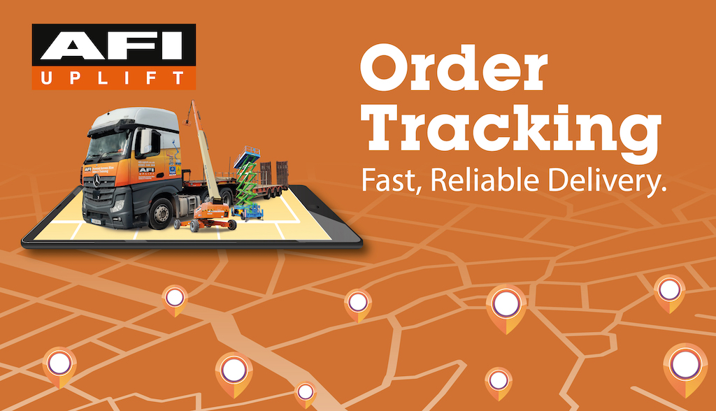 AFI-Uplift MEWP delivery and collection fleet now equipped with live tracking