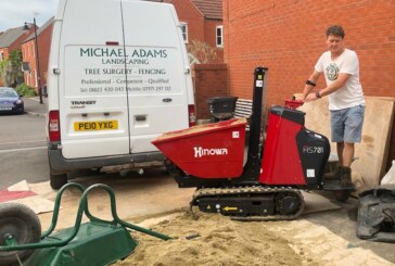 Partially-sighted landscaper gets lift from Hinowa high-tip dumper