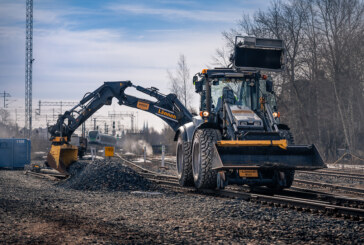 Nokian Ground Kare Semi-Slick tire for backhoe loaders is tailormade for railway use