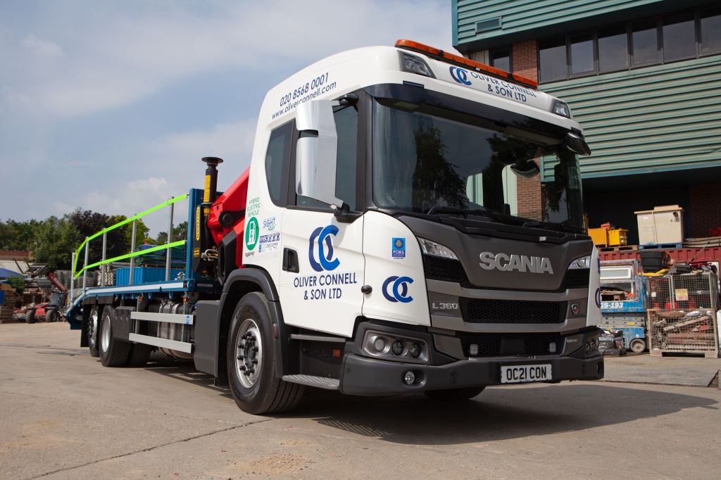 Oliver Connell Son Take Delivery Of Scania Hybrid Truck