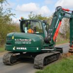N G Plant Hire takes delivery of first Hyundai HX85A in the UK