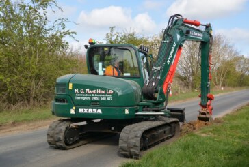 N G Plant Hire takes delivery of first Hyundai HX85A in the UK