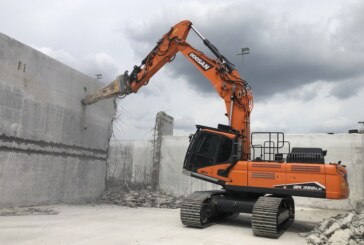 Doosan adds third model to demolition excavator range