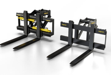 Engcon launches a lightweight pallet fork for excavators in the 2-6 tonne range