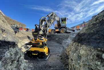 engcon’s new compactor plate increases excavator efficiency and reduces the risk of personal injury