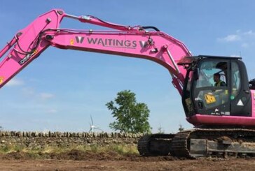 Pink JCB and Euro Auctions to Raise Money for Charity at Leeds Auction