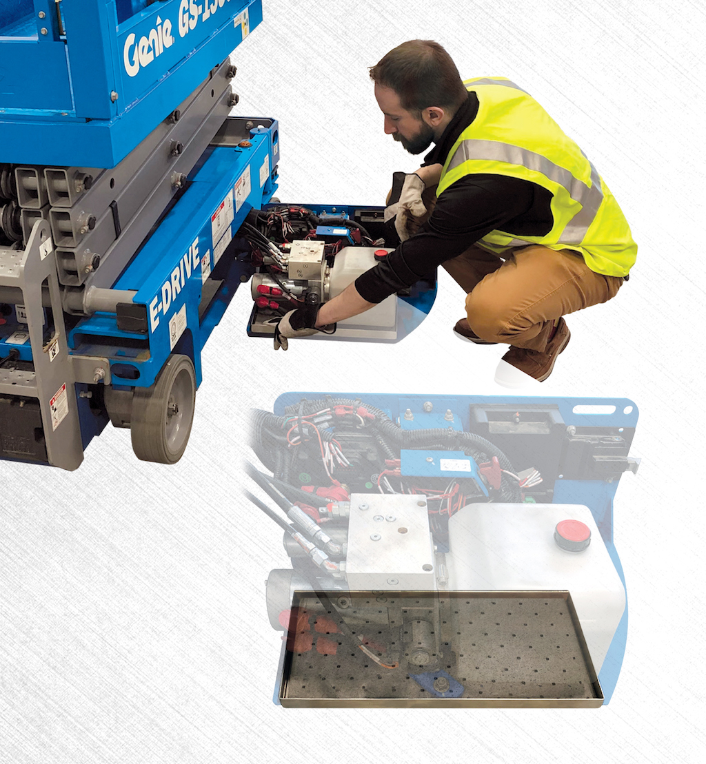 Genie spill guard hydraulic oil containment system now available globally