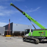 Sennebogen launches battery-powered telescopic crawler crane at bauma 2022