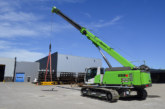 Sennebogen launches battery-powered telescopic crawler crane at bauma 2022