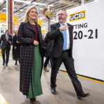 Joy as Countess marks double milestone at new British JCB plant