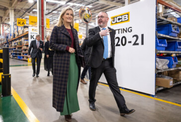 Joy as Countess marks double milestone at new British JCB plant
