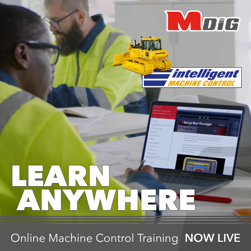 MDiG launches online training for Machine Control