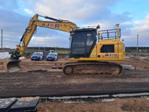 JKR Contractors, based in Aberdeenshire, are the first in the UK to purchase a Cat 317 excavator from Finning UK & Ireland
