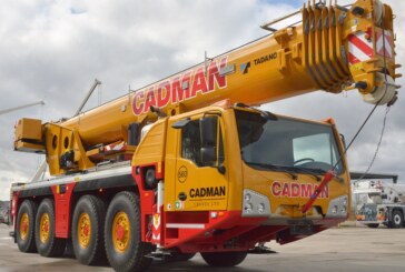 Cadman Cranes takes delivery of the first Tadano AC 4.080-1 all terrain crane in the UK