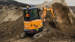 CASE Construction Equipment has six models in its C Series mini excavator line ranging from 1.7 to 6.0 tons. 