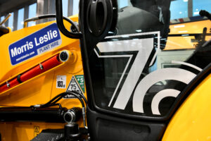 Morris Leslie Plant Hire. It’s having 50 JCB backhoe loaders to celebrate its 50th birthday. an order worth £68 million