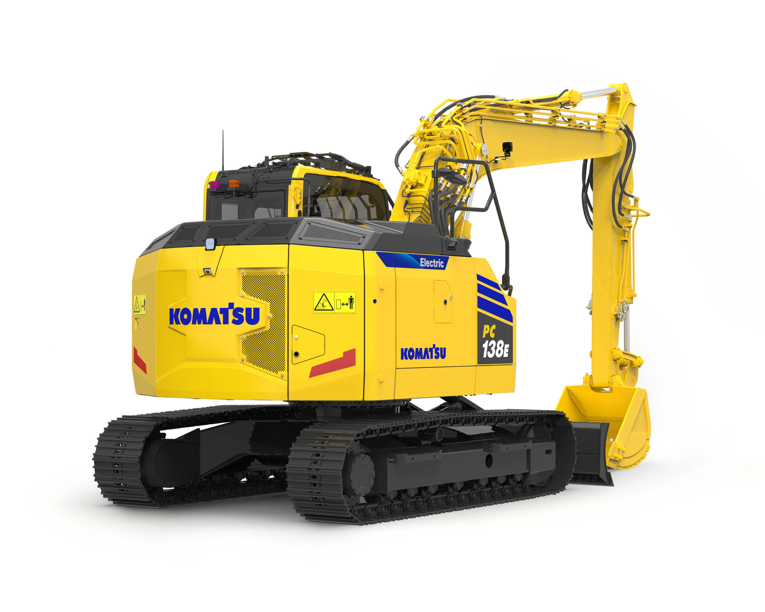 Komatsu’s new all-electric excavator