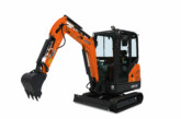 Mini-excavators from Develon are compact and Stage V compliant