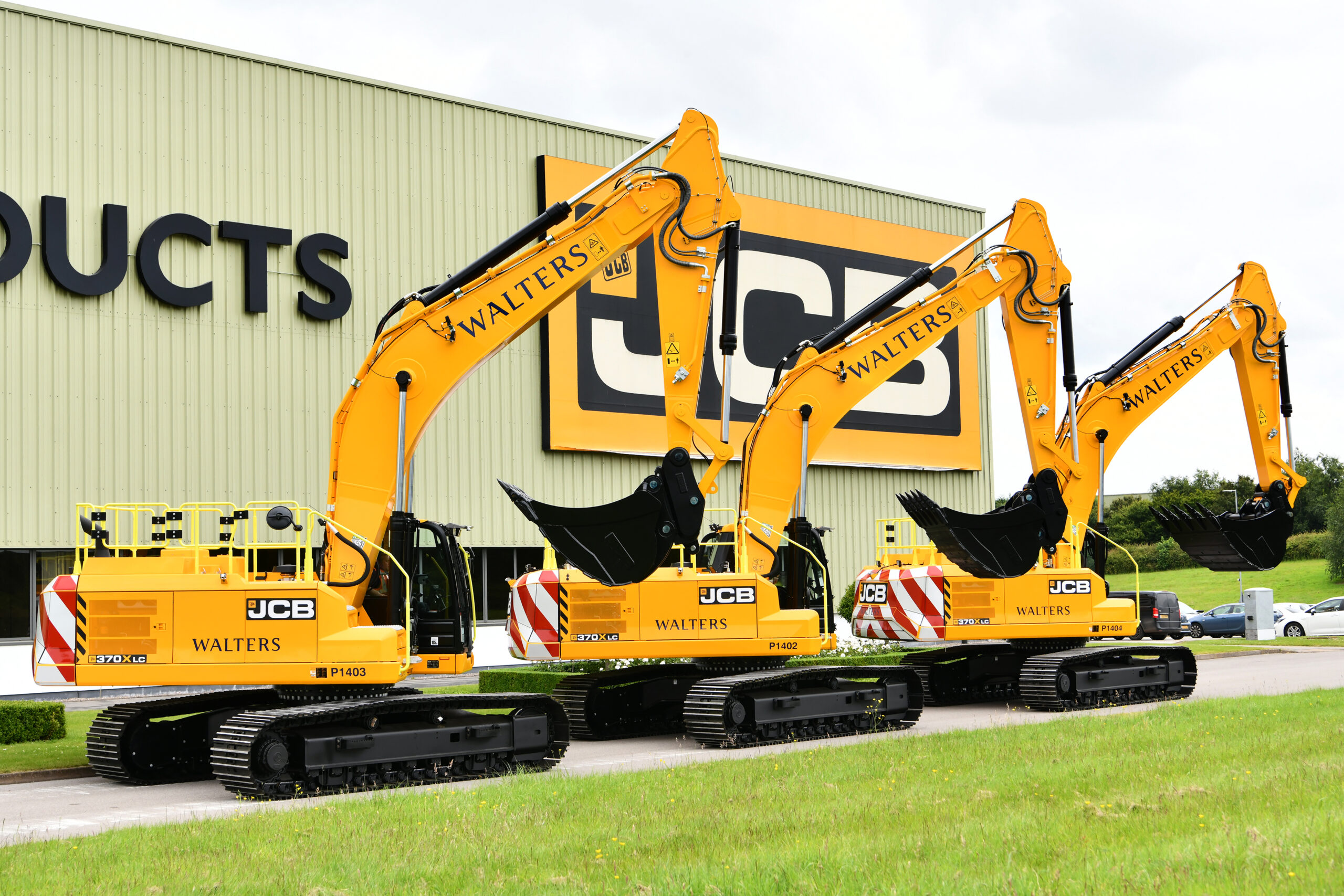 Seven NEW JCB 370X excavators