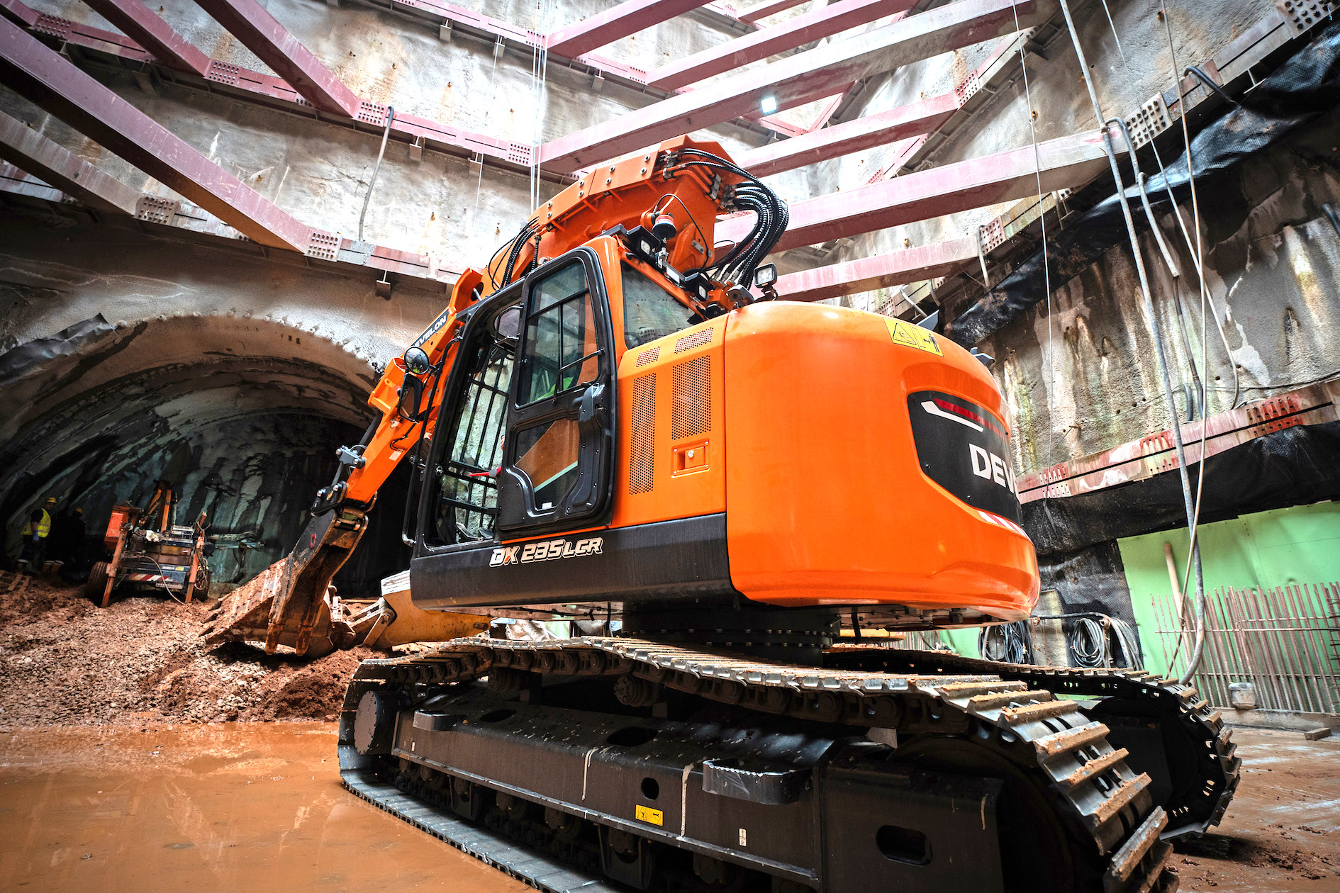 Develon has launched the DX235RTF-7 Tunnelling Excavator