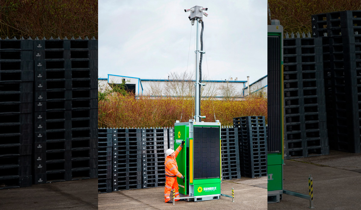 Sunbelt Rentals has invested in an additional eleven Trime X-solar security towers