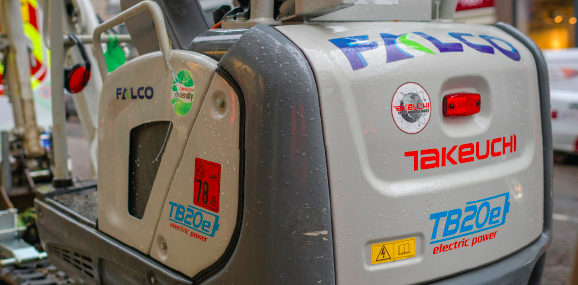 Takeuchi diggers ready to work in central London